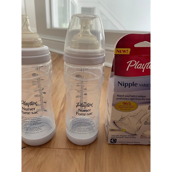 Playtex Drop-Ins Nipples Nurser Porte-Sac Wide baby milk Bottles Ventaire - Picture 11 of 11